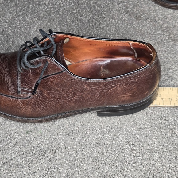 Vintage McHale Men's Brown Pebbled Leather Derby Shoes | Made in‎ USA | Goodyear - Picture 9 of 9